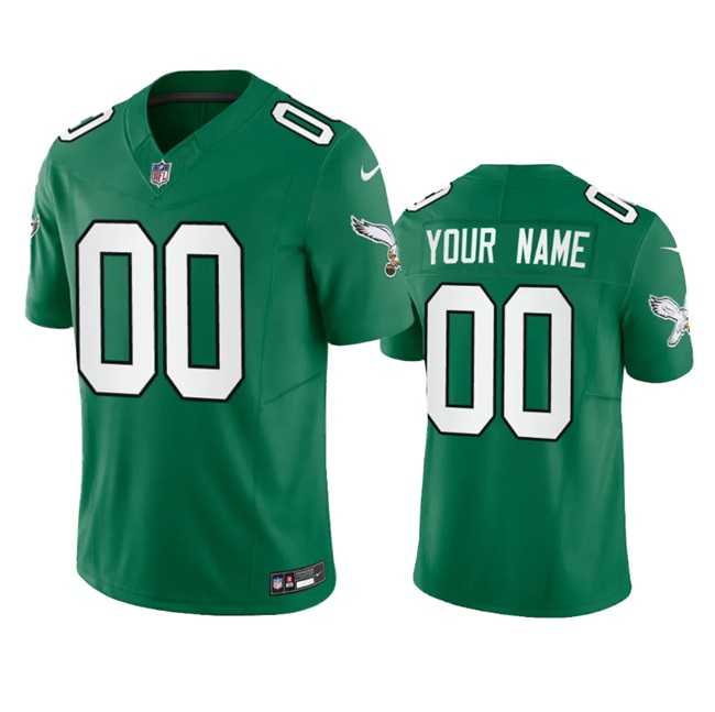 Mens Philadelphia Eagles Active Player Custom Green 2023 F.U.S.E. Vapor Untouchable Stitched Football Jersey->customized nfl jersey->Custom Jersey